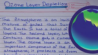 Essay on Ozone Layer Depletion  Understanding Ozone Layer Depletion [upl. by Aiyn]