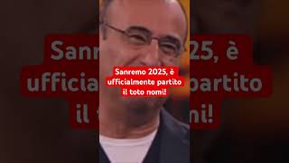 Sanremo 2025 è ufficialmente partito il toto nomi [upl. by Ondine]