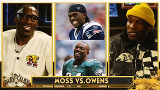 Chad Johnson amp Shannon Sharpe debate who’s better Randy Moss or Terrell Owens  CLUB SHAY SHAY [upl. by Jorry]