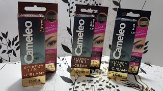 تجربتي مع صباغة الحاجبين cameleo الطبية 😱من شركة delia cosmetics 👌 [upl. by Anuska]