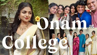 College Onam vlog🪷🌼  Hansika Krishna [upl. by Martha]