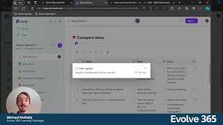 Use Microsoft Loop Components Across Collaboration Platforms  Evolve 365 Tips amp Tricks [upl. by Davena]