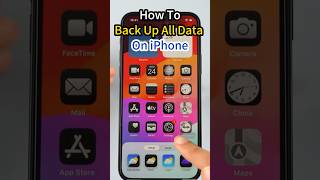 How To Back Up All Data On iPhone With One Click [upl. by Aynad]