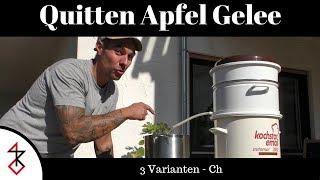 Quitten Apfel Gelee kochen  3 verschidene Varianten  Chili Ingwer Vanille [upl. by Eelirol118]