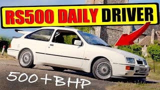 🔥UKs Hardest DAILY DRIVEN Ford Sierra RS500 Cosworth🏎️💨 [upl. by Zeiler]