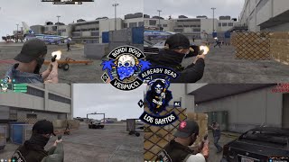 ADMC Fight BBMC At The Airport Multipov  Nopixel 40 GTA RP [upl. by Ecirtaemed]