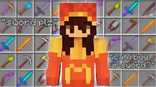 Can I Buy Your Sword  Hypixel Skyblock Social Experiment [upl. by Ryun]