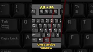 How to Close active window in Windows 1011  Keyboard shortcuts in Windows windows shortcuts [upl. by Myriam]