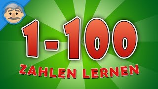 Zählen von 1 bis 100  Zahlen lernen für Kleinkinder  count to 100 in German [upl. by Ahsinyt]