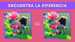 🌈🎶ENCUENTRA LAS DIFERENCIAS  🎤🎶Trolls 🌈 Pelicula 2016 [upl. by Amre]