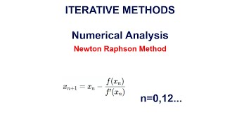 Iterative methods  Numerical analysis  Newton Raphson Method [upl. by Scrivens]