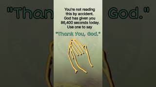 GOD HAS GIVEN U 86400 Seconds TODAY USE ONE TO SAY shorts trending ‎MRINDIANHACKER [upl. by Cliffes]