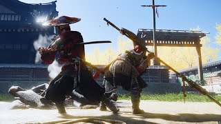 Red samurai  Aggressive Brutal Combat Gameplay  Ghost of tshushima directors cut ghostoftsushima [upl. by Oiratnom389]