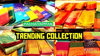 TNagar Kanchipuram pachaiyappas silks New trending sarees collections 💥shamyukthalifestyle [upl. by Jarv]