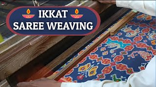 Saree Weaving  Ikkat Saree  Narikunj Patola Design  Handloom  Pochampally  ikkat Manufacturers [upl. by Minoru72]