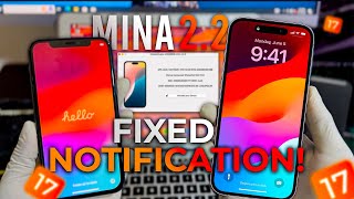 Mina 22 Fix iCLOUD BYPASS NOTIFICATIONS XR15 Pro Max  NEW UPDATE [upl. by Chatav648]