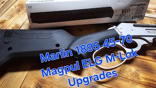 Marlin 1895 4570 Magpul ELG MLok Upgrades [upl. by Einnaffit]