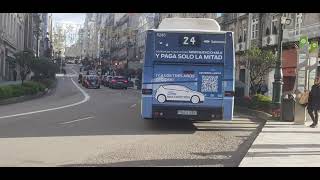 Here is the Vitrasa bus 6246 on the number 24 in Vigo Wednesday 20 December 2023 [upl. by Jermaine]