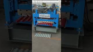 Xinnuo Brand High Quality Roller Shutter Door Roll Forming Machine Test [upl. by Ahsaelat580]