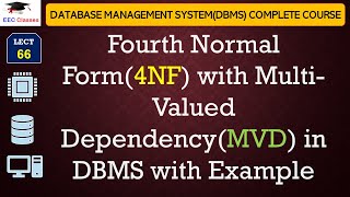 L66 Fourth Normal Form4NF with MultiValued DependencyMVD in DBMS with Example in Hindi [upl. by Neenwahs]