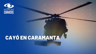 Tragedia en la Policía mueren cuatro uniformados al accidentarse helicóptero en Antioquia [upl. by Swaine]