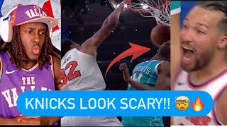 Reaction To Knicks Vs Hornets Highlights [upl. by Darrell771]