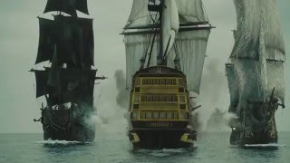 Pirates of the Caribbean At Worlds End  Ship Battle [upl. by Leta]