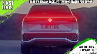 2025 VW Tiguan Tayron Teased Ahead of October 10 Launch  Explained All Changes Spec Features [upl. by Luapleahcim]