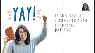 How to write observations of learning jottings [upl. by Akerdal]