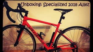 Unboxing Specialized 2018 Allez [upl. by Idonah805]