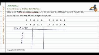 Estadística Frecuencias y tablas estadísticas 3º de ESO Matemáticas [upl. by Eon]