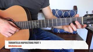 Tarantella Napoletana  Fingerstyle Guitar Lesson Fingerstyle Tutorial [upl. by Combs]