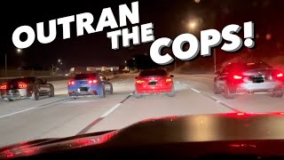 STREET RACERS RUN FROM COPS AFTER PASSING THEM AT 130MPH [upl. by Hornstein162]