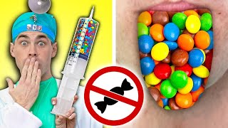 CRAZY WAYS TO SNEAK CANDY INTO THE HOSPITAL  HOW TO SNEAK SNACKS INTO HOSPITAL BY CRAFTY HACKS PLUS [upl. by Diskson]