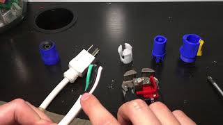 How to make a Neutrik PowerCon Cable [upl. by Taimi552]