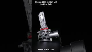 Boslla Wireless 100W 12000LM LED Headlight Bulbs [upl. by Airdnalahs]