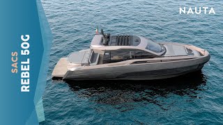 SACS  Rebel 50G  World premiere yacht tour esterni e cabine [upl. by Vachill]