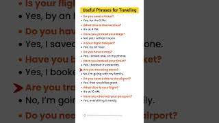 English Conversation Practice for Traveling Learn Useful Phrases Improve English Speaking Skills [upl. by Dett]