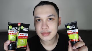 Garnier Men Acno Fight Face Wash amp Serum Cream Review [upl. by Jarek]