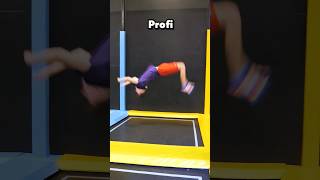 ANFÄNGER vs PROFIS in der Trampolinhalle backflip parkour Trampolin [upl. by Enairb640]