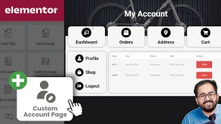 Elementor  Fully Customise WooCommerce quotMy Accountquot Page [upl. by Mattson10]