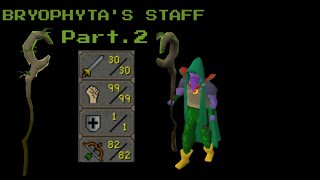 BRYOPHYTAS STAFF F2P PKING PART2  OSRS  COMBAT LVL 58  99 STRENGTH  STEROIDS [upl. by Natsyrk]