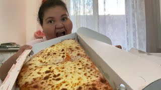 EATING SHOW MUKBANG ITA PIZZA AL TRANCIO ENORME [upl. by Aicenev]