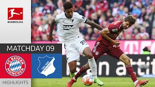 FC Bayern München  TSG Hoffenheim 40  Highlights  Matchday 9 – Bundesliga 202122 [upl. by Mosa]