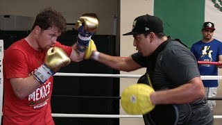 CANELO WORKING ON DEFENSE amp GAME PLAN TO BEAT GENNADY GOLOVKIN IN REMATCH FIGHT [upl. by Trix]