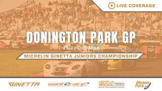 2023 Michelin Ginetta Junior Championship  Round 26  Live from Donington Park [upl. by Gothurd445]