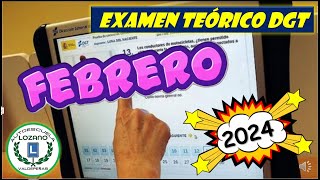 EXAMEN TEÓRICO FEBRERO 2024 [upl. by Ardnasal]