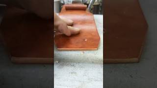 Pure handmade Handmade leather craft Production process Mobile phone bag Craftsman Craftsm [upl. by Ludlow]