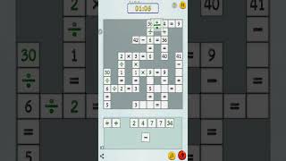 Cross Math Puzzle Hard Level Stage 1  Addition Subtraction Multiplication Division Crossword [upl. by Potash]