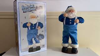 Blue Jingle Bell Rock Santa 1998 Rock Santa Collectibles [upl. by Samira524]